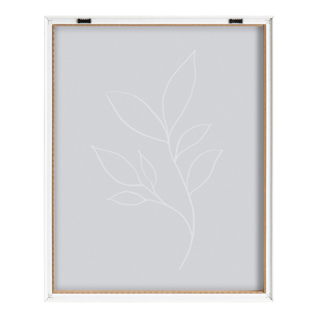 Blake Modern Blue Botanical Line Sketch Print 3 Framed Printed Glass by The Creative Bunch Studio
