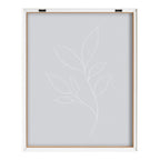 Blake Modern Blue Botanical Line Sketch Print 3 Framed Printed Glass by The Creative Bunch Studio