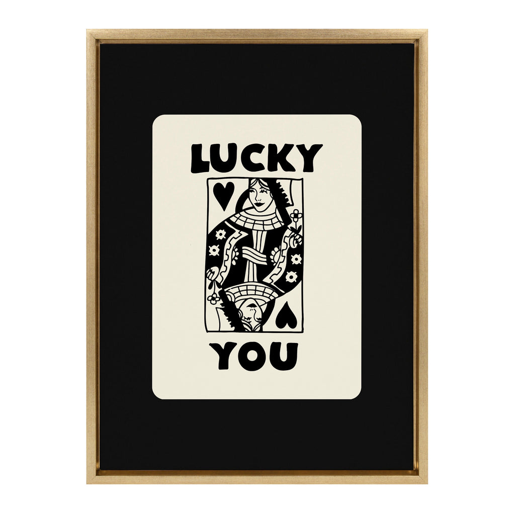 Sylvie Lucky You Framed Canvas by Honey Island Studio