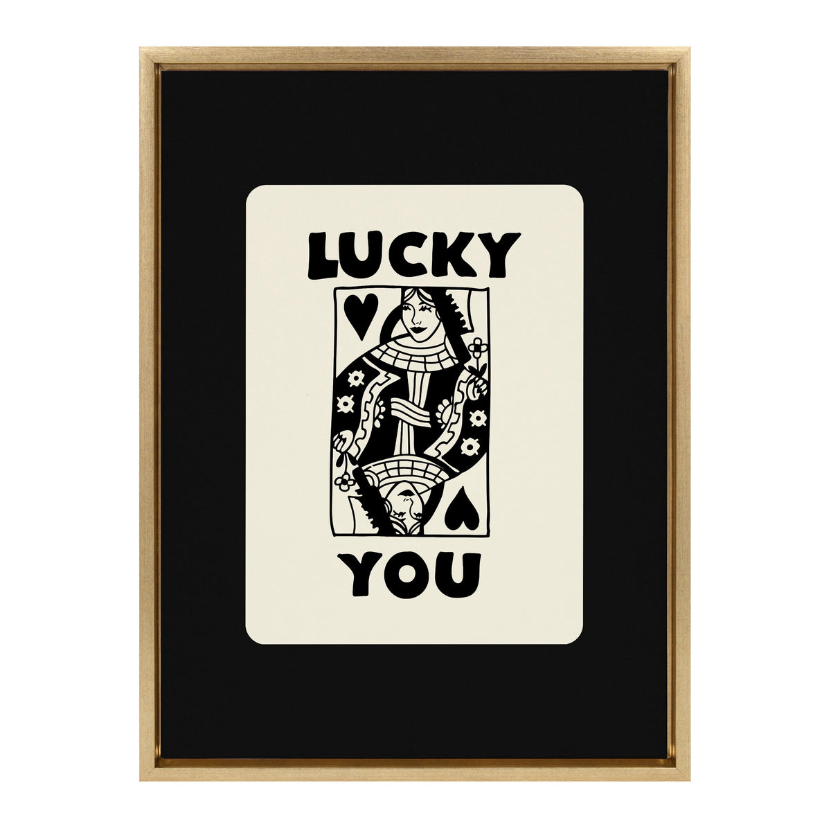 Sylvie Lucky You Framed Canvas by Honey Island Studio
