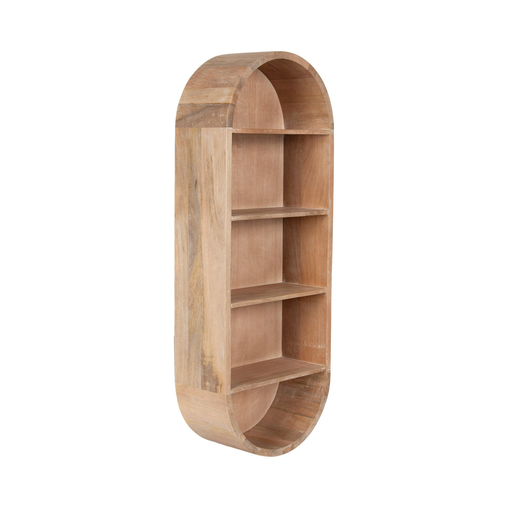 Hutton Wood Capsule Wall Shelf