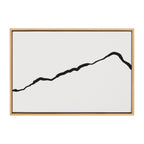 Sylvie Elevated Abstract Minimalist Mountain Landscape Framed Canvas by The Creative Bunch Studio