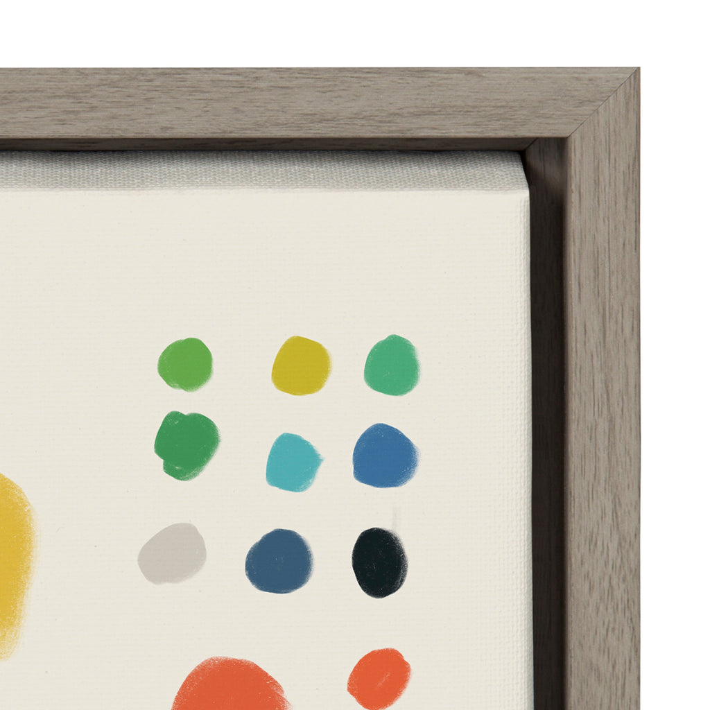 Sylvie Zen Garden 1 Framed Canvas by Kelly Knaga