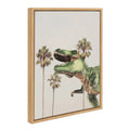 Sylvie Dinosaur Framed Canvas by July Art Prints