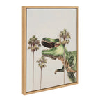 Sylvie Dinosaur Framed Canvas by July Art Prints