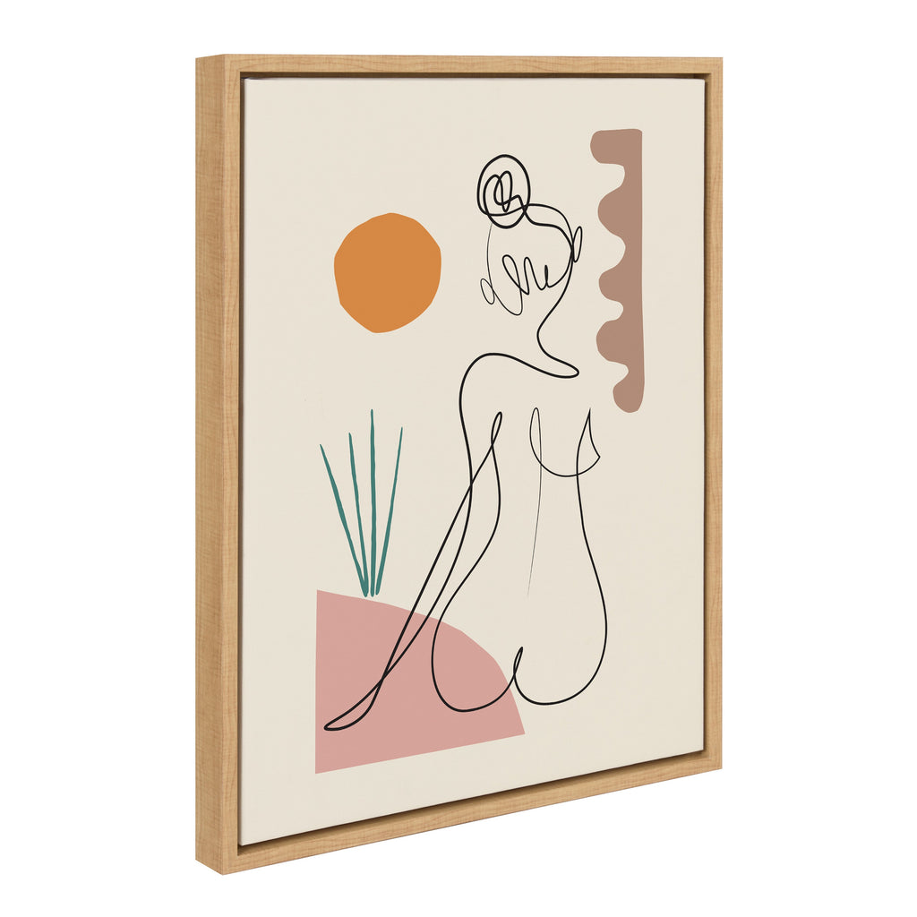 Sylvie Sunset Framed Canvas by Rachel Lee of My Dream Wall