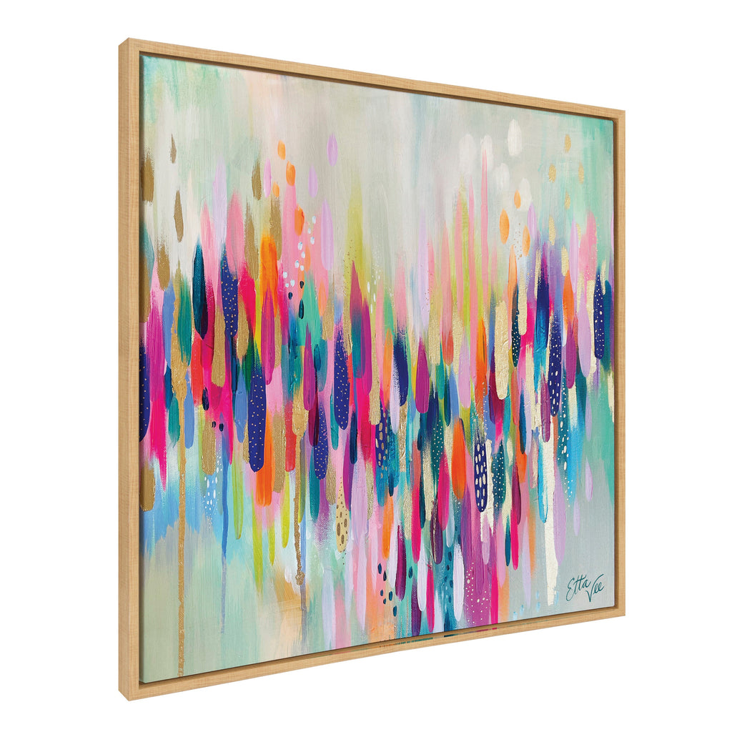 Sylvie Brushstroke 154 Framed Canvas by Jessi Raulet of Ettavee