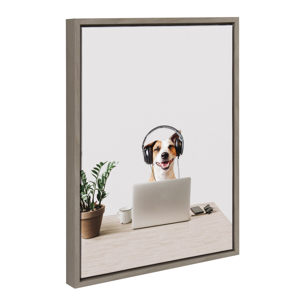 Sylvie You can call me Doug, I’m in IT Framed Canvas by The Creative Bunch Studio