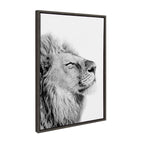 Sylvie Lion Self Actualizing Framed Canvas by Amy Peterson Art Studio