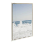 Sylvie Waves Crashing Framed Canvas Set by Caroline Mint
