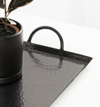 Sanzo Hammered Rectangle Metal Tray
