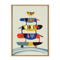 Sylvie Skate Dog Framed Canvas by Rachel Lee of My Dream Wall