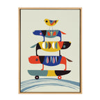 Sylvie Skate Dog Framed Canvas by Rachel Lee of My Dream Wall