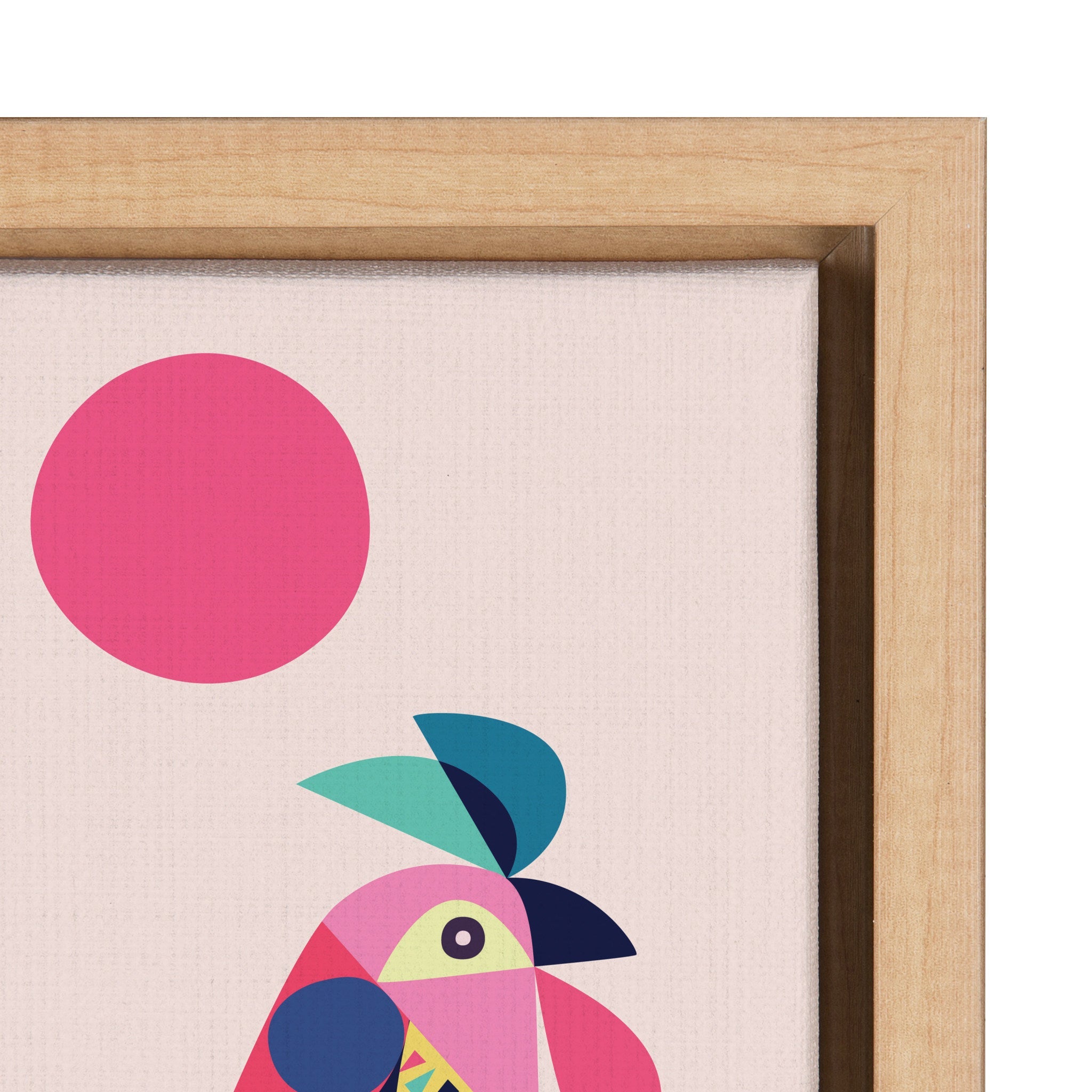 Sylvie Mid Century Modern Wyandotte Framed Canvas by Rachel Lee of My Dream Wall