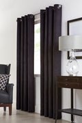 Navar Grommet Curtain Panel Window Dressing 54 x 84 in Black