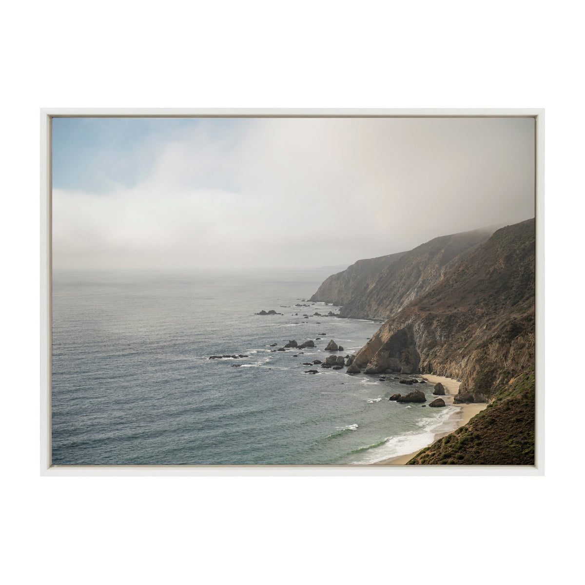 Sylvie Wild Coast No 2 Framed Canvas by Crystal Lynn Collins