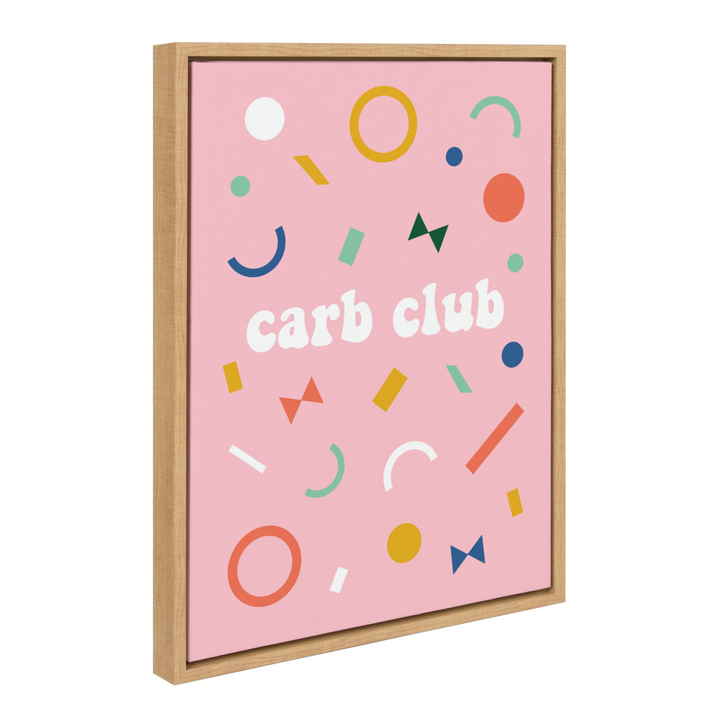 Sylvie Carb Club Framed Canvas by Duchess Plum