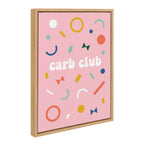 Sylvie Carb Club Framed Canvas by Duchess Plum