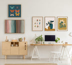 Sylvie Happy Flowers Framed Canvas by Oris Eddu