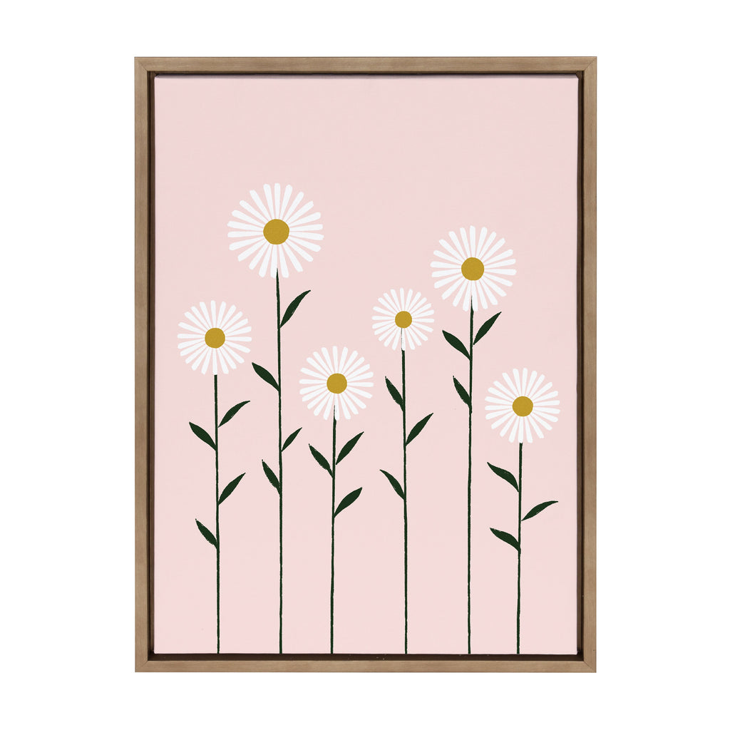 Sylvie Daisies Framed Canvas by Duchess Plum