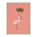 Sylvie Leaf Crown Framed Canvas by Kendra Dandy
