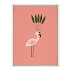 Sylvie Leaf Crown Framed Canvas by Kendra Dandy