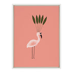 Sylvie Leaf Crown Framed Canvas by Kendra Dandy