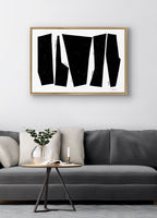 Sylvie Colliding Shapes Framed Canvas by Statement Goods