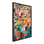 Sylvie Sunset Fiesta Framed Canvas by Leah Nadeau