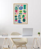 Sylvie Houseplants Framed Canvas by Rachel Lee