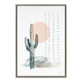 Sylvie Desert Cactus Framed Canvas by Statement Goods