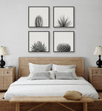 Sylvie Haze Aloe Succulent Framed Canvas by The Creative Bunch Studio