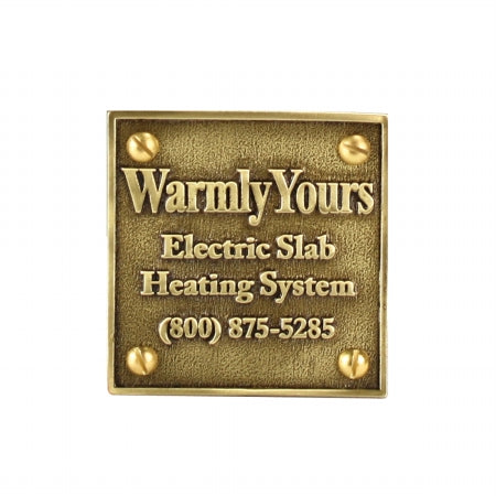 Warmlyyours Smp 4&Quot Smp Snow Melt Plaque With Material Brass