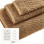 Cotton Diamond Waffle Weave Bath Towel Set - Grayson Collection