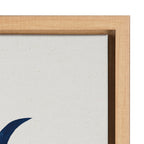 Sylvie Moon Phases Framed Canvas by Teju Reval of SnazzyHues