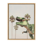 Sylvie Dinosaur Framed Canvas by July Art Prints