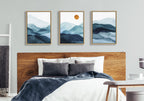 Sylvie Blue Mountain Range Framed Canvas Set by Amy Lighthall