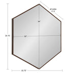Rhodes Framed Hexagon Wall Mirror