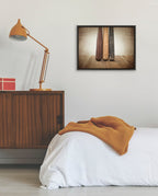 Sylvie Three Vintage Bats Framed Canvas by Shawn St. Peter
