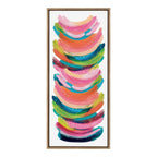 Sylvie Bright Abstract Framed Canvas by Jessi Raulet of Ettavee