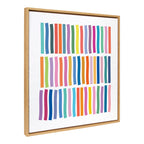Sylvie Whimsical Lines Framed Canvas by Apricot + Birch