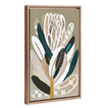 Sylvie Beaded Sage Protea Framed Canvas by Inkheart Designs