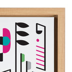 Sylvie Music Notes Framed Canvas By Rachel Lee of My Dream Wall