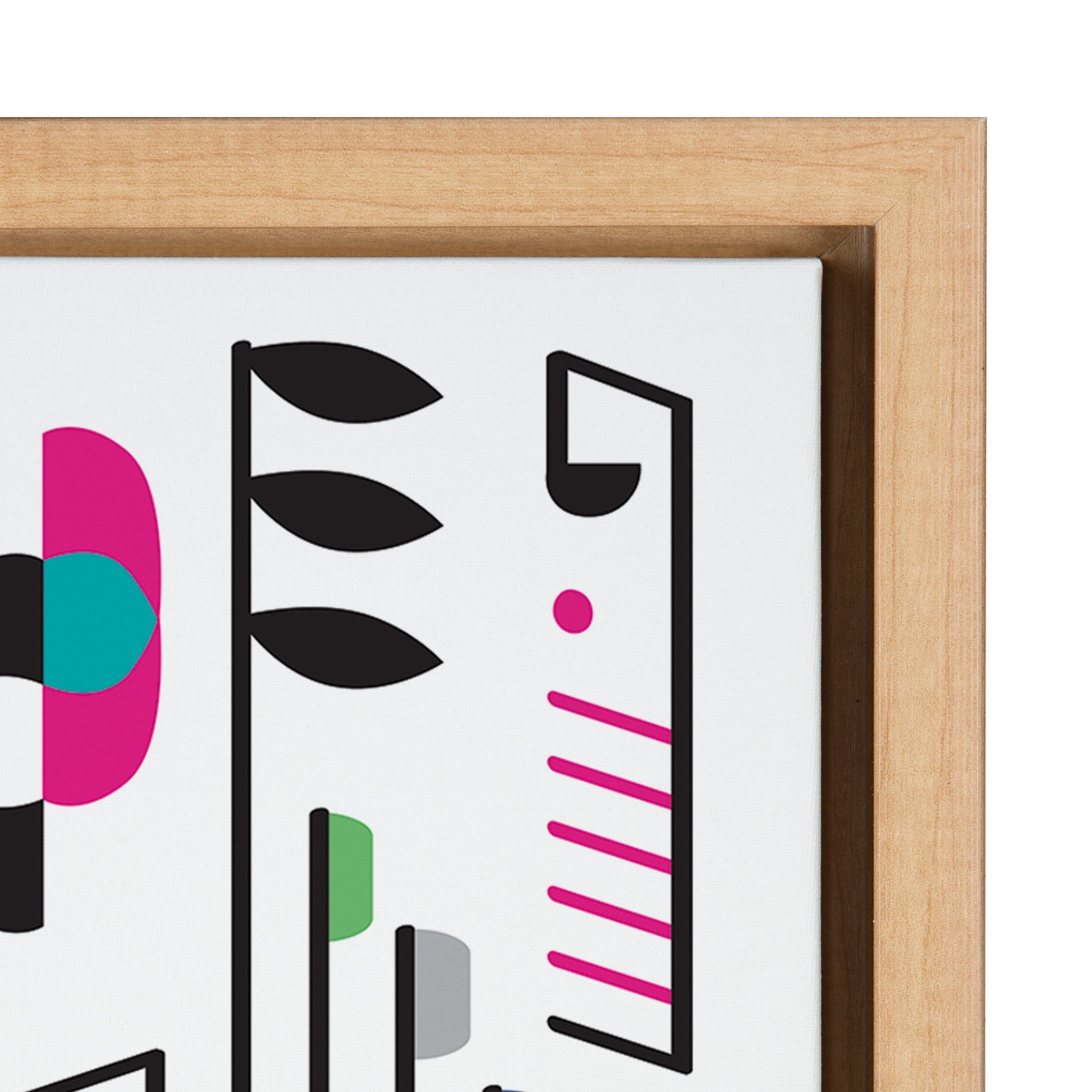 Sylvie Music Notes Framed Canvas By Rachel Lee of My Dream Wall