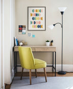 Sylvie Simple Shapes in Soft Colors Framed Canvas by Apricot and Birch