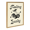 Sylvie Feeling Lucky Cherries Framed Canvas by Alli Standefer