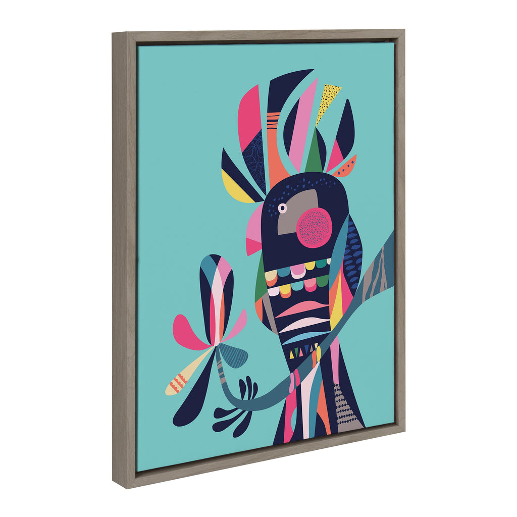 Sylvie Cockatoo Framed Canvas by Rachel Lee of My Dream Wall