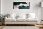 Sylvie Emerald Blush Framed Canvas by Amy Lighthall