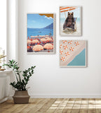 Sylvie Beaded Beach Chair Bear Framed Canvas by Amy Peterson
