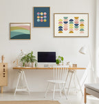 Sylvie Abstract Shapes Framed Canvas Set by Apricot and Birch